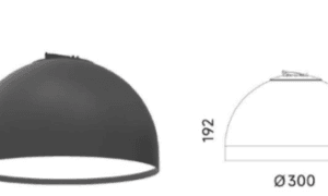 Šviestuvas Semisphere 30 20W PLX 1530lm 3000K Super belt apšvietimo sistemai. SEMISPHERE R26-C0125-300A - Image 2