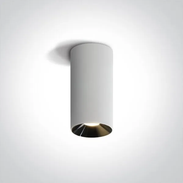 Lubinis šviestuvas RAY, 12W, 1000lm, 3000K, 36°, CRI>90, IP 20, baltas φ55*90mm. art. 10012.12.3000K.WT