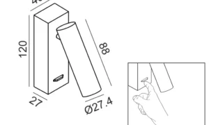 TO READ  2.1W, 20°, 126LM, 3000K, CRI90, IP20, WHITE Art. 10.0388.2.930.WH - Image 2