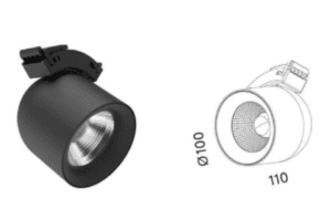 Šviestuvas Spot 10W 810lm 3000K Super belt apšvietimo sistemai. Art. SPOT R26-C0119-100B.BR - Image 3