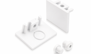 Magnetinio profilio antgalis end cap, baltas